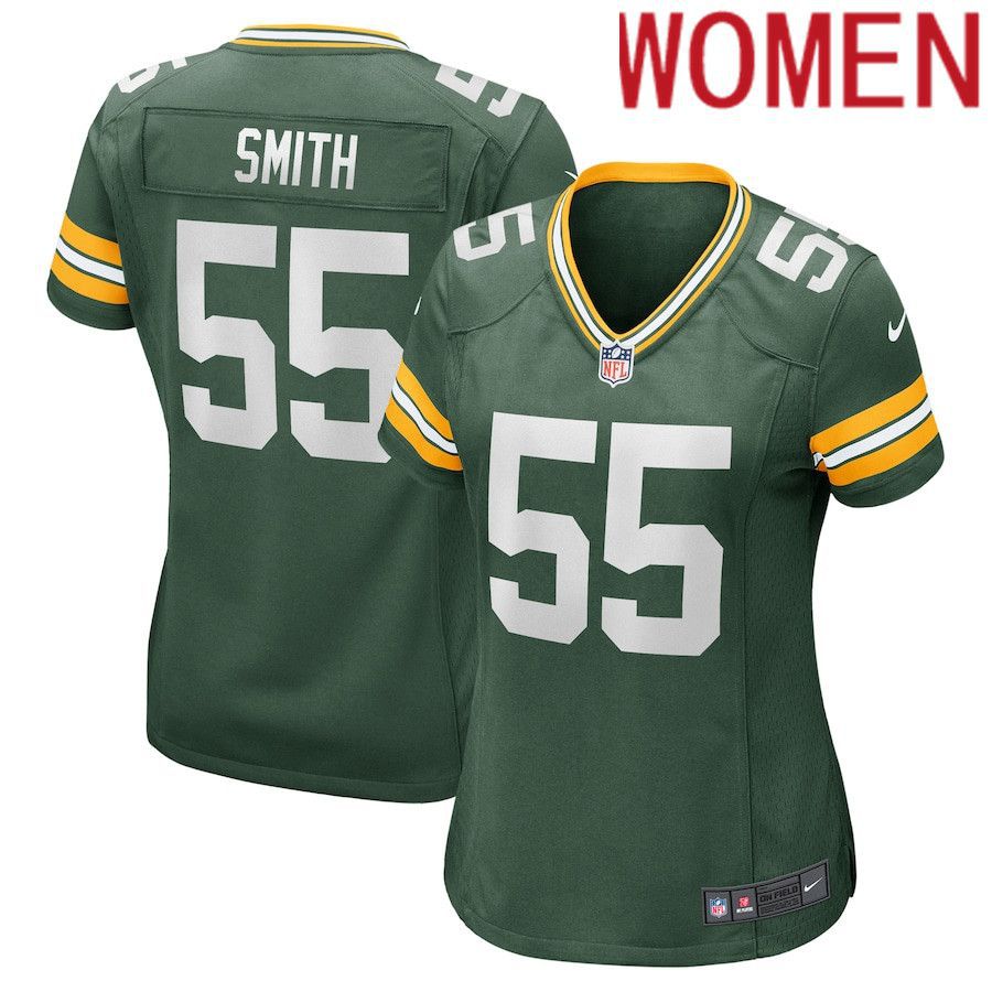 Women Green Bay Packers 55 ZaDarius Smith Green Nike Game NFL Jersey